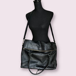 Kate Spade Black Leather Tote Bag